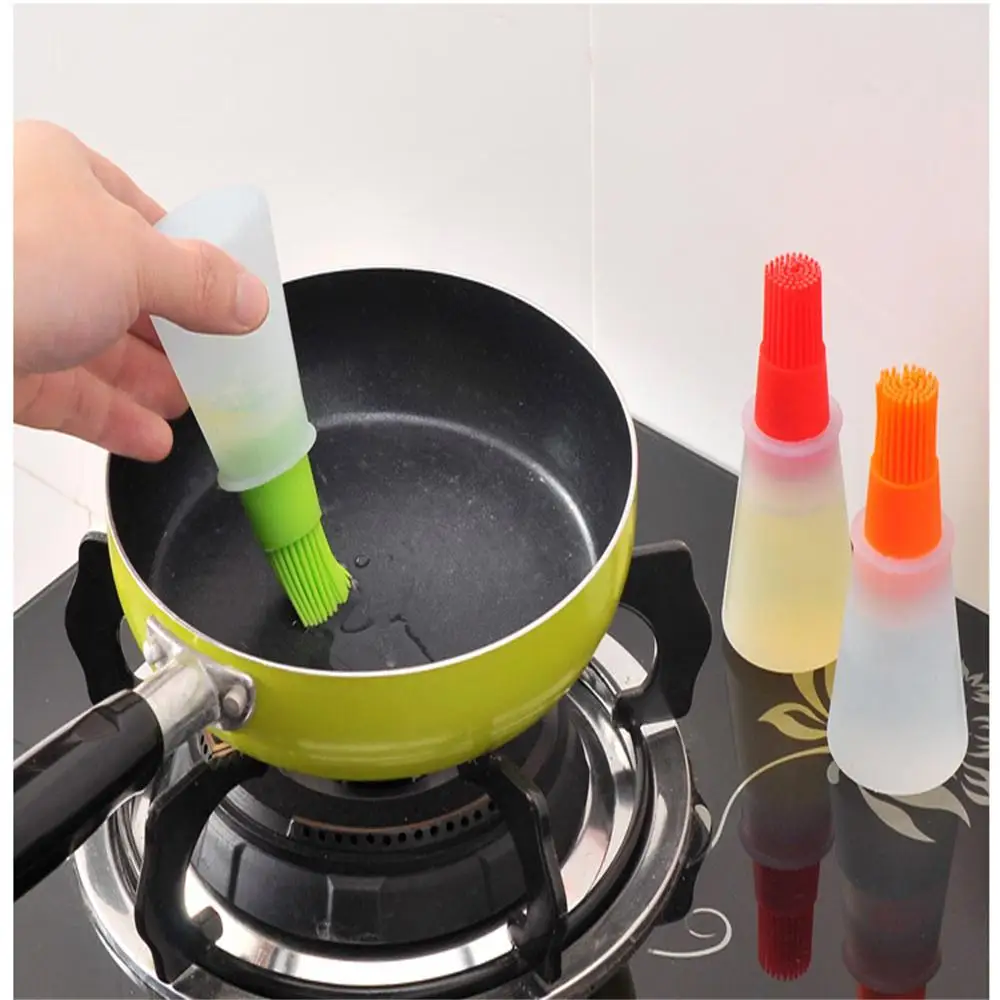 1pc Silicone Oiler with Brush Seasoning Seasoning Sauce Brush with Scale oil Bottle BBQ Kitchenware Gadgets Grilling Frying Tool
1pc Silicone Oiler with Brush Seasoning Seasoning Sauce Brush with Scale oil Bottle BBQ Kitchenware Gadgets Grilling Frying Tool
