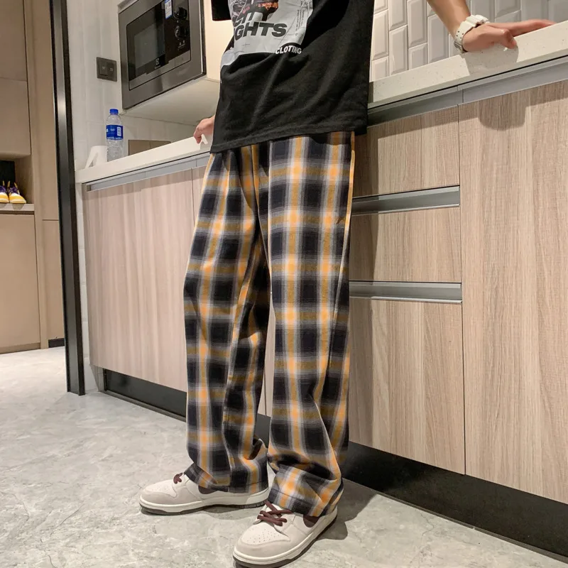 Summer Thin Plaid Pants Men Fashion Retro Casual Pants Men Streetwear Loose Hip-hop Straight Wide-leg Pants Mens Trousers M-3XL
Summer Thin Plaid Pants Men Fashion Retro Casual Pants Men Streetwear Loose Hip-hop Straight Wide-leg Pants Mens Trousers M-3XL