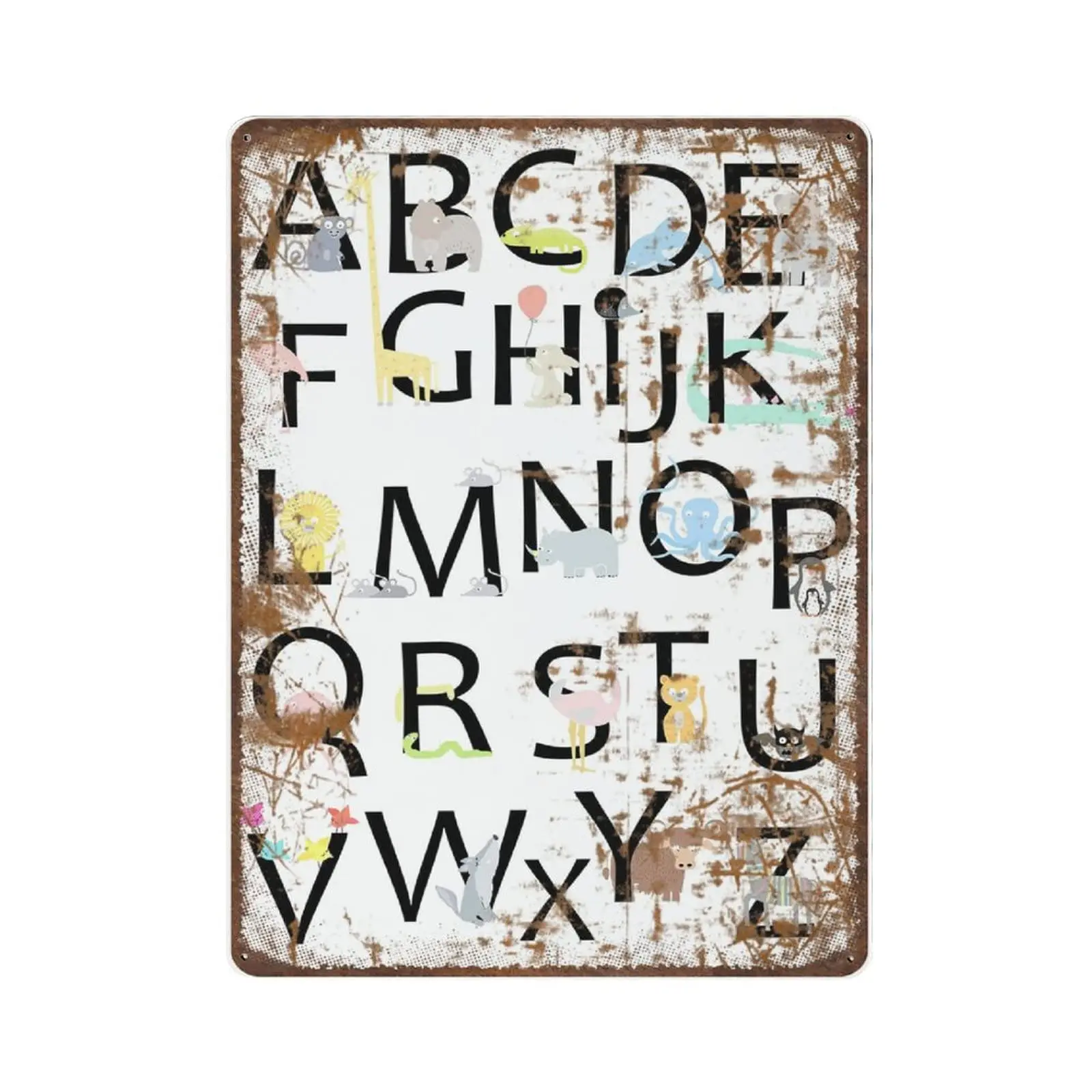 Antique Durable Thick Metal Sign,Alphabet ABC Learning Tin Sign,Gift Schooling,Novelty Nursery Signs for Home Kitchen Cafe Bar M
Antique Durable Thick Metal Sign,Alphabet ABC Learning Tin Sign,Gift Schooling,Novelty Nursery Signs for Home Kitchen Cafe Bar M
