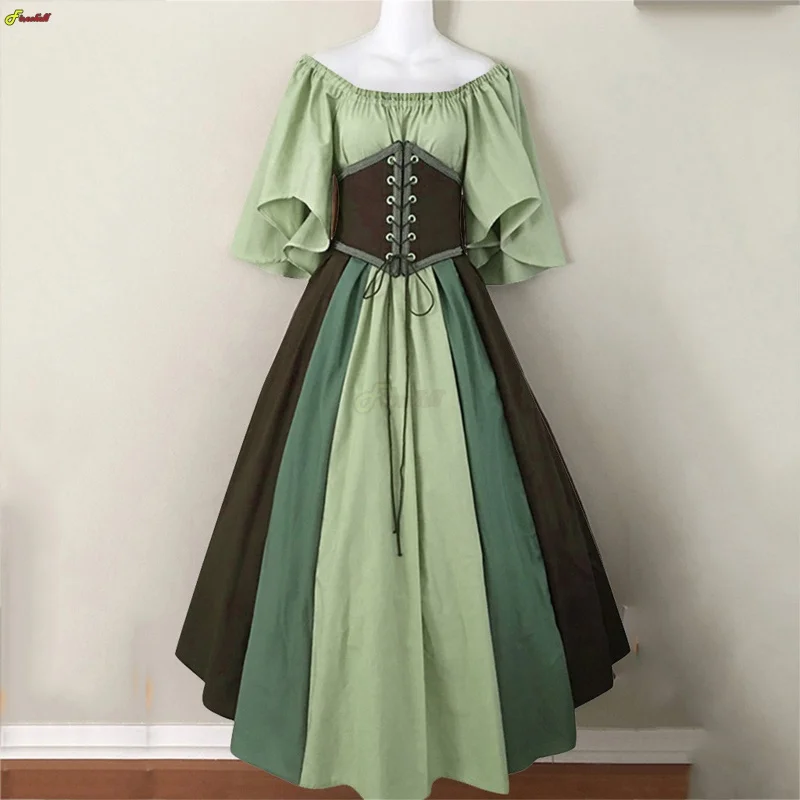 Palace Medieval Costume Women Christmas Dress Vintage Victoria Lace Up Vintage Carnival Party Long Robe Cosplay Fancy Clothing
Palace Medieval Costume Women Christmas Dress Vintage Victoria Lace Up Vintage Carnival Party Long Robe Cosplay Fancy Clothing