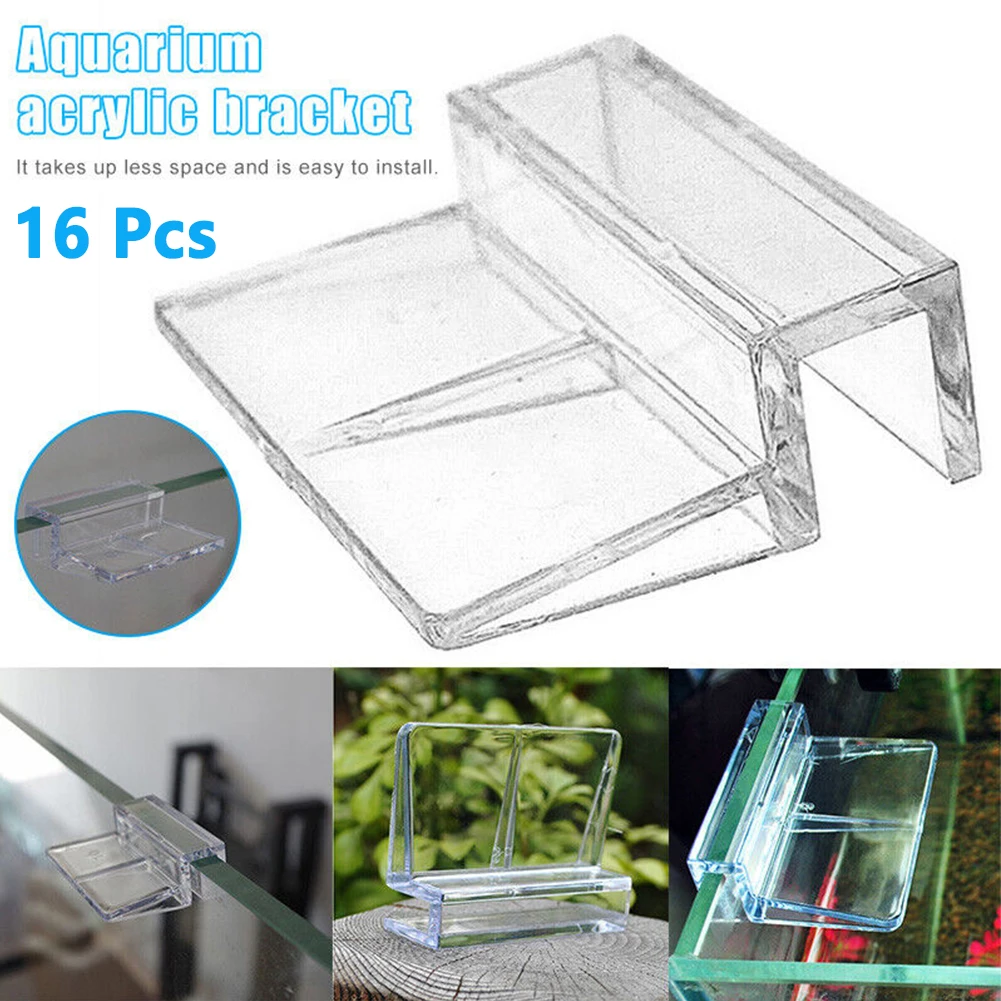 16Pcs Acrylic Transparent Aquarium Lid Holder Fish Tank Bracket Clip 6mm/8mm/10mm For Fish Tank Glass Cover Bracket Clip Clamp
16Pcs Acrylic Transparent Aquarium Lid Holder Fish Tank Bracket Clip 6mm/8mm/10mm For Fish Tank Glass Cover Bracket Clip Clamp