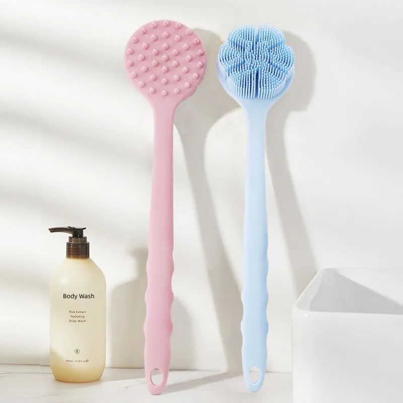Silicone Bath Brush Back Massage Double-sided Body Exfoliating Scrubber Long Handle Soft Skin Friendly
Silicone Bath Brush Back Massage Double-sided Body Exfoliating Scrubber Long Handle Soft Skin Friendly