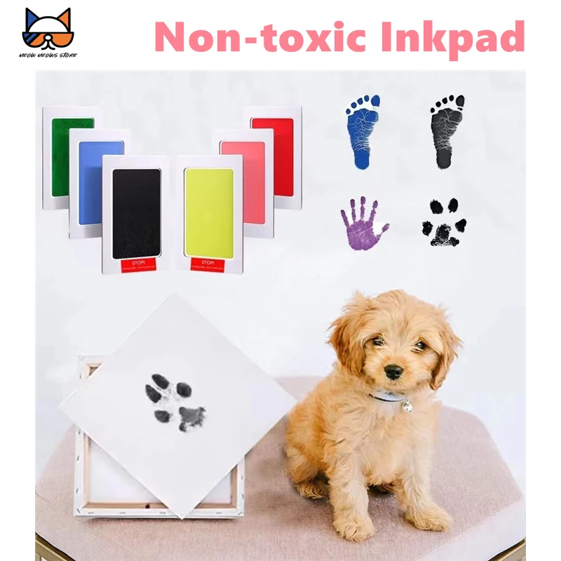 MEOWS Pet Non-toxic Inkpad Footprint Handprint No Touch Skin Safe Inkless Kits for Newborn Baby Cat Dog Paw Prints Souvenirs
MEOWS Pet Non-toxic Inkpad Footprint Handprint No Touch Skin Safe Inkless Kits for Newborn Baby Cat Dog Paw Prints Souvenirs