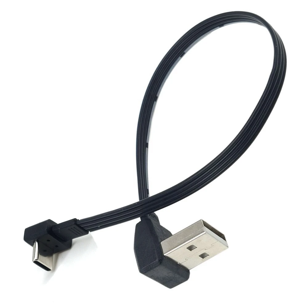 

30CM Ultra thin elbow c-type data cable USB 2.0 double elbow charger Po short-term portable universal 10CM-100CM
