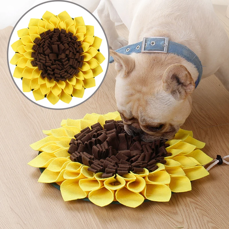 Pet Dog Smell Training Toys Pet Snuffing Pad Washable Training Blanket Sunflower Feeding Mat Piecing Dog Foraging Skills Toys
Pet Dog Smell Training Toys Pet Snuffing Pad Washable Training Blanket Sunflower Feeding Mat Piecing Dog Foraging Skills Toys