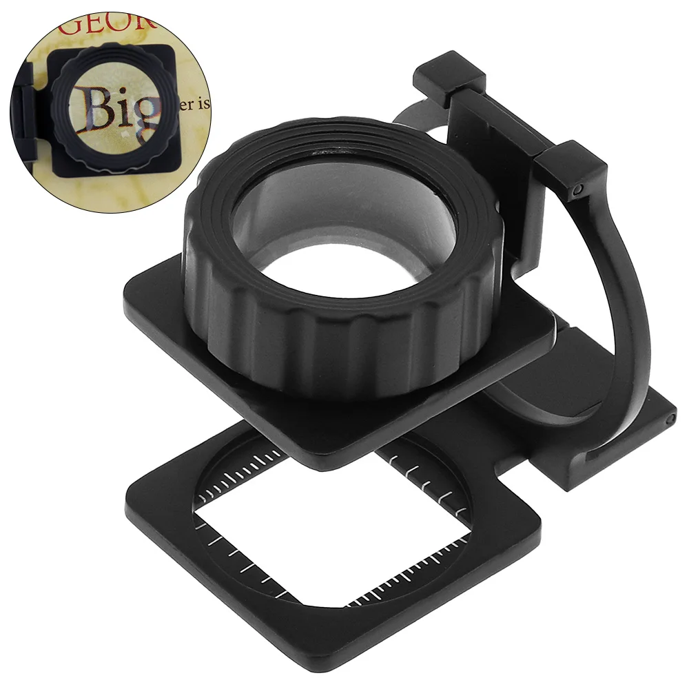 Magnifier 20X 28mm Portable Mini Tri Folding Scale Zinc Alloy Detection Desktop Glass Magnifier for Repairing Inspection
Magnifier 20X 28mm Portable Mini Tri Folding Scale Zinc Alloy Detection Desktop Glass Magnifier for Repairing Inspection