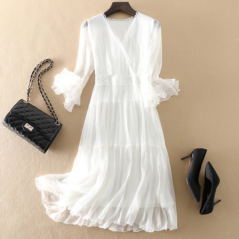 Real Mulberry Silk Chic and Elegant Woman Dress for Women Women's Summer Dress Casual Women's Dresses Free Shipping 2022 Party
Real Mulberry Silk Chic and Elegant Woman Dress for Women Women's Summer Dress Casual Women's Dresses Free Shipping 2022 Party