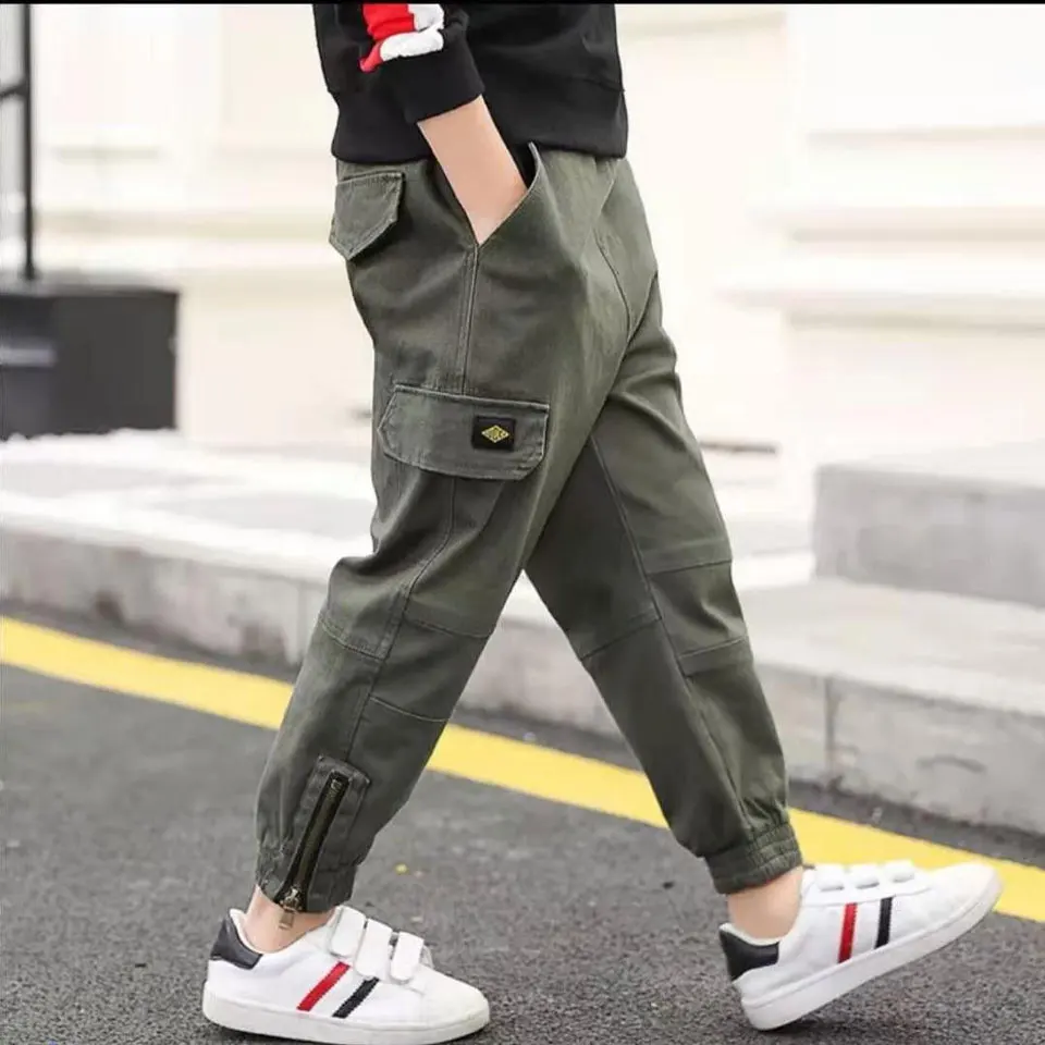 3 Colors Mid Waist Long Trousers For Spring Autumn Fashion Sporty Kids Boy Solid Color Cargo Pant For Age 4-14Yrs Kids Pants
3 Colors Mid Waist Long Trousers For Spring Autumn Fashion Sporty Kids Boy Solid Color Cargo Pant For Age 4-14Yrs Kids Pants