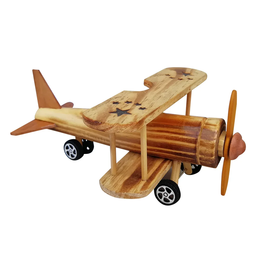 

Деревянная модель самолета, винтажная деревянная модель самолета, игрушечный самолет, настольное украшение, подарок для детей