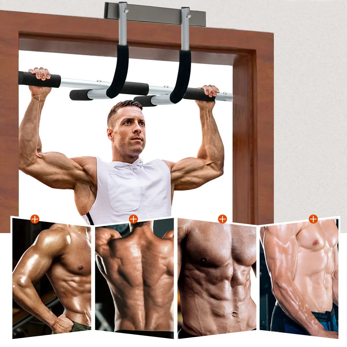 Multi-Functional Doorway Pull Wall Chin Up Horizontal Bar Equipments Adjustable Indoor Fitness Pull up Bar
Multi-Functional Doorway Pull Wall Chin Up Horizontal Bar Equipments Adjustable Indoor Fitness Pull up Bar