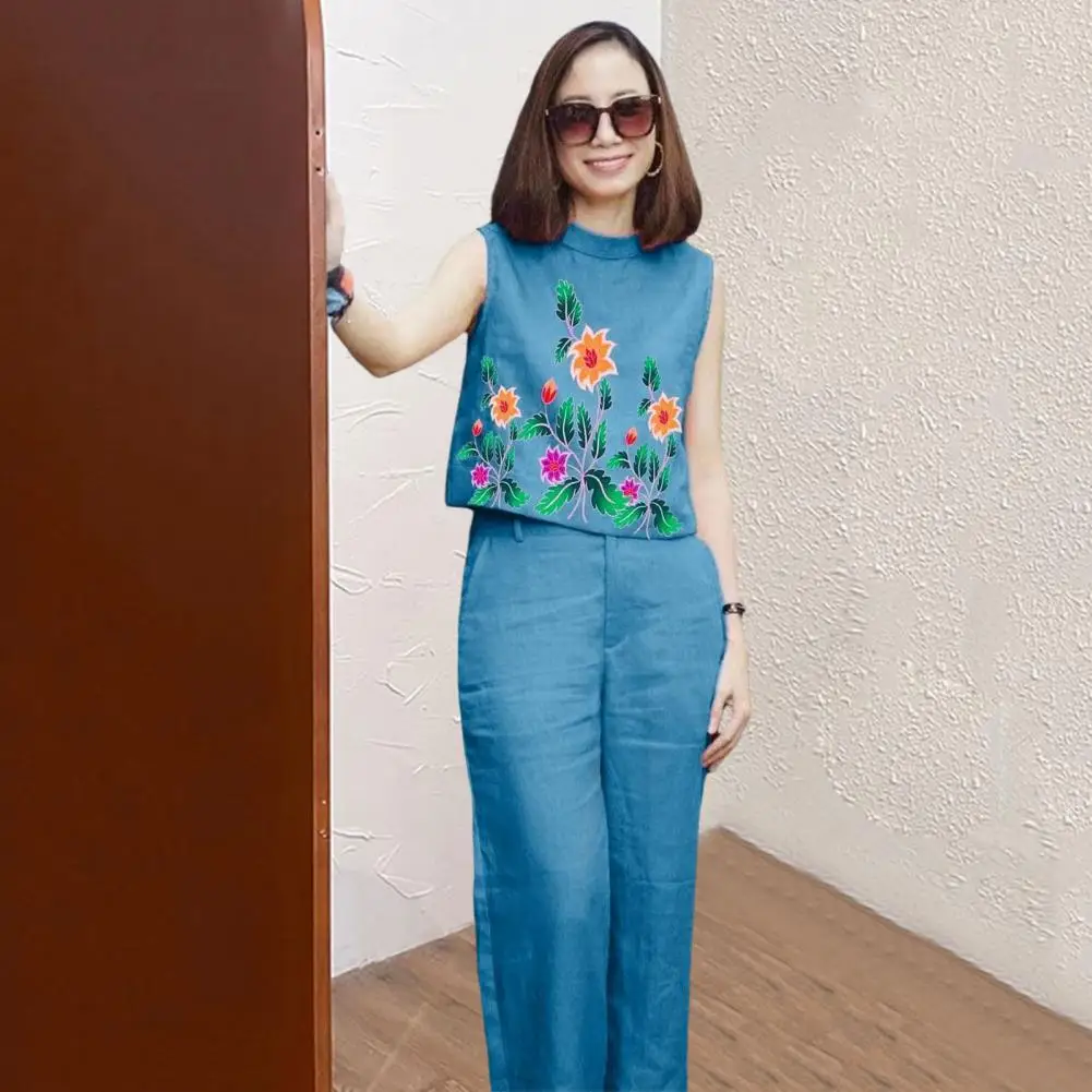 Summer Outfits for Women 2023 New Casual Cotton Linen Suit Loose Sleeveless Vest Wide Leg Pants 2 Piece Women's Tracksuit
Summer Outfits for Women 2023 New Casual Cotton Linen Suit Loose Sleeveless Vest Wide Leg Pants 2 Piece Women's Tracksuit