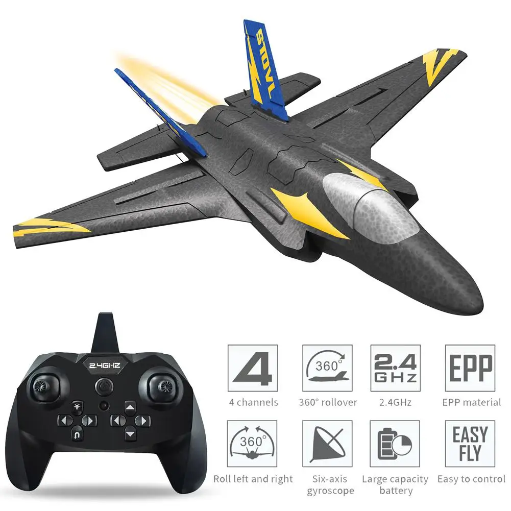 Радиоуправляемый самолет Kf605 F35, 2,4 ГГц, 4 канала, 6 осей, гироскоп, радиоуправляемый самолет Epp, 15 минут полета, самолет с дистанционным управле...
Радиоуправляемый самолет Kf605 F35, 2,4 ГГц, 4 канала, 6 осей, гироскоп, радиоуправляемый самолет Epp, 15 минут полета, самолет с дистанционным управле...