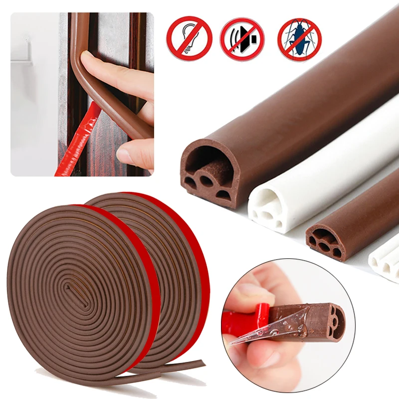 6M Silicone Window Sealing Strip Door Sound Insulation Weatherstrip Self-adhesive Anti-Collision Windproof Dustproof Seal Tape
6M Silicone Window Sealing Strip Door Sound Insulation Weatherstrip Self-adhesive Anti-Collision Windproof Dustproof Seal Tape