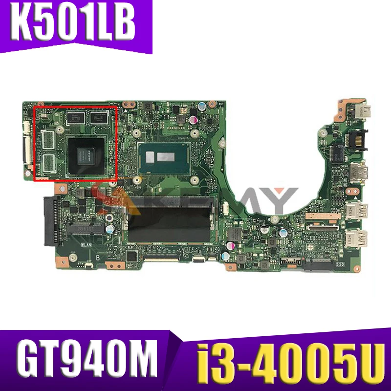 Материнская плата akemy для ASUS K501LB A501L K501L K501LX Laotop, материнская плата K501LB с i3-4005U 4GB-RAM GT940M/2 ГБ протестирована на 100%
Материнская плата akemy для ASUS K501LB A501L K501L K501LX Laotop, материнская плата K501LB с i3-4005U 4GB-RAM GT940M/2 ГБ протестирована на 100%