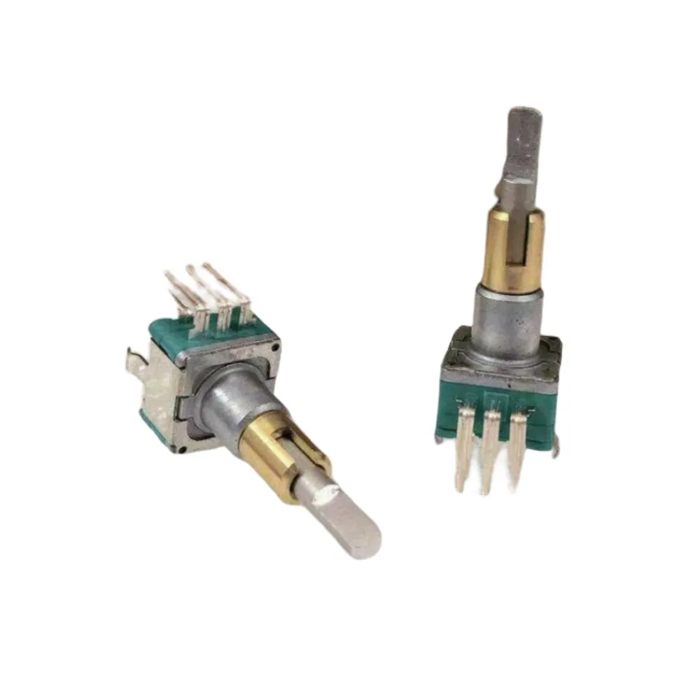 2Pcs EC11EBB24C03 Dual-Shaft Axis Encoder With Push Button Switch 30 Position 15 Pulse Handle 25mm 
2Pcs EC11EBB24C03 Dual-Shaft Axis Encoder With Push Button Switch 30 Position 15 Pulse Handle 25mm