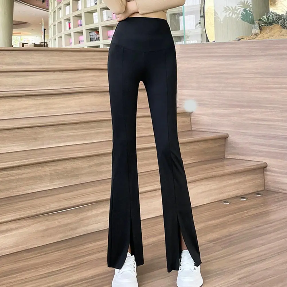 Vintage Women Slit Leg Flared Pants Office Lady Solid Color High-Waist Elastic Waist Straight Pants Streetwear pantalones
Vintage Women Slit Leg Flared Pants Office Lady Solid Color High-Waist Elastic Waist Straight Pants Streetwear pantalones