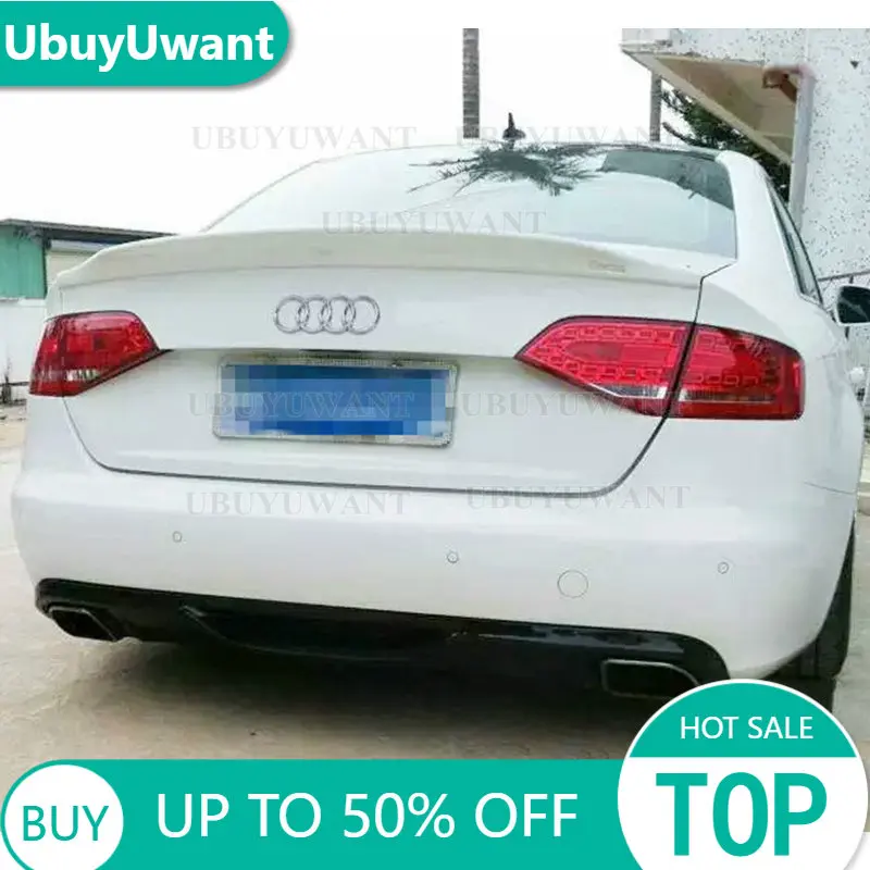 Спойлер для Audi A4 B8 2009-2012, полиуретановый пластиковый прозрачный черный/цветной задний спойлер «сделай сам», крыло багажника, крышка багажника, автомобильный Стайлинг
Спойлер для Audi A4 B8 2009-2012, полиуретановый пластиковый прозрачный черный/цветной задний спойлер «сделай сам», крыло багажника, крышка багажника, автомобильный Стайлинг