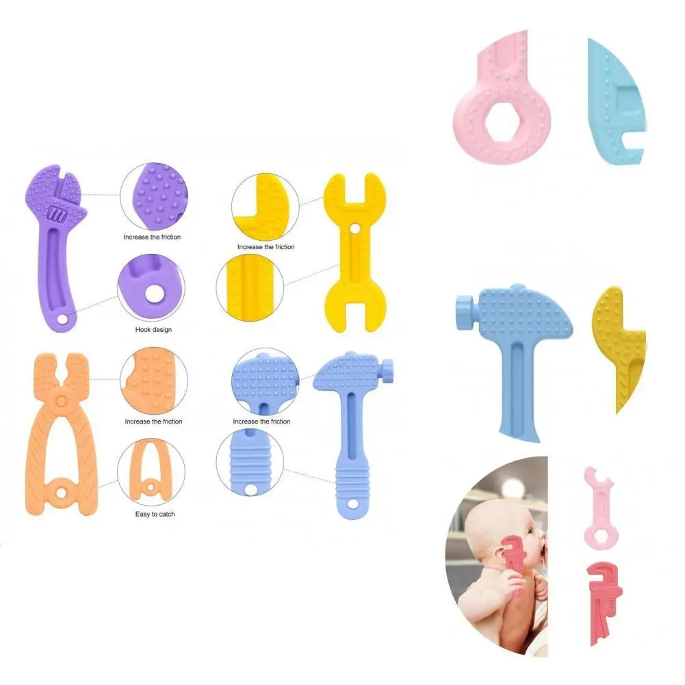 Silicone 4Pcs/8Pcs Excellent Wrench Spanner Shaped Baby Teether Toys Practical Baby Toys Eco-friendly for Household
Silicone 4Pcs/8Pcs Excellent Wrench Spanner Shaped Baby Teether Toys Practical Baby Toys Eco-friendly for Household