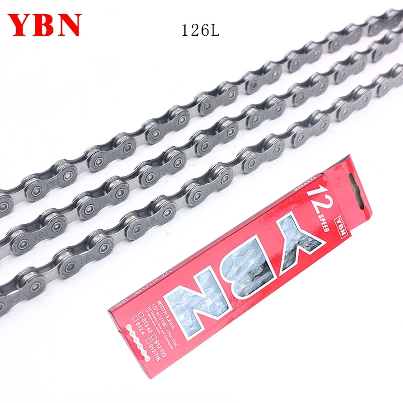 YBN Mountain S12 S2 Bike Brownish Gray Chain EIEIO 12 Speed 126L Shift Speed Chains With Quick Link Bicycle Parts
YBN Mountain S12 S2 Bike Brownish Gray Chain EIEIO 12 Speed 126L Shift Speed Chains With Quick Link Bicycle Parts