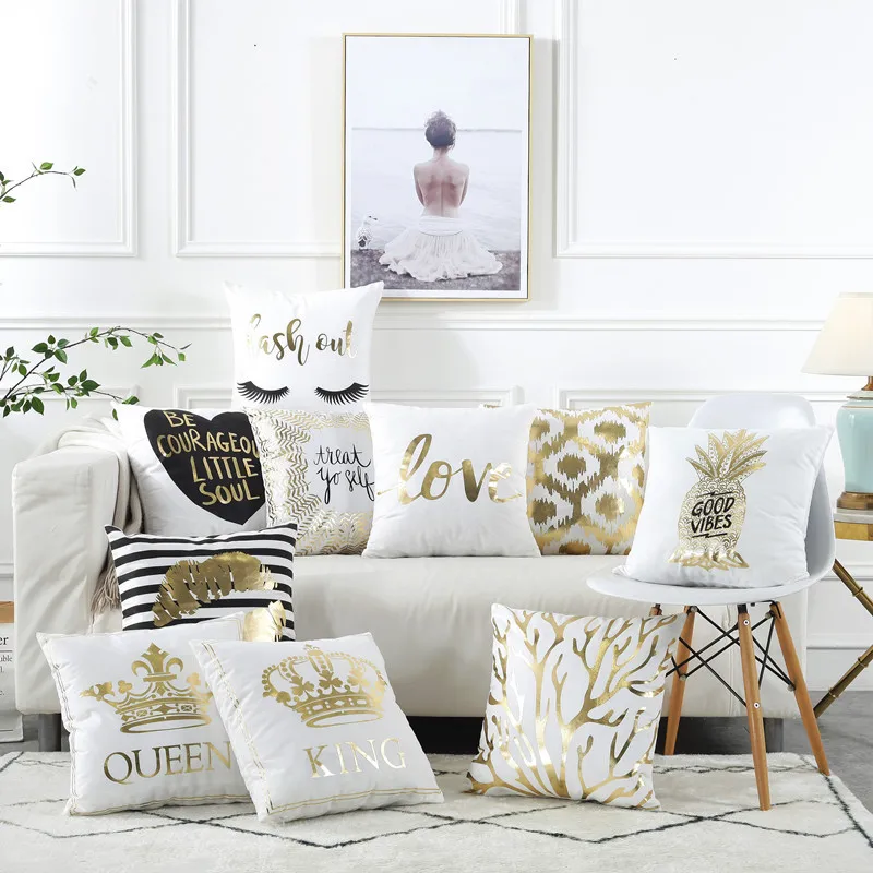 Hot Stamping Pillowcase Custom Classical Sofa Cushion Cover 45*45cm Sofa Bed Home Decoration
Hot Stamping Pillowcase Custom Classical Sofa Cushion Cover 45*45cm Sofa Bed Home Decoration