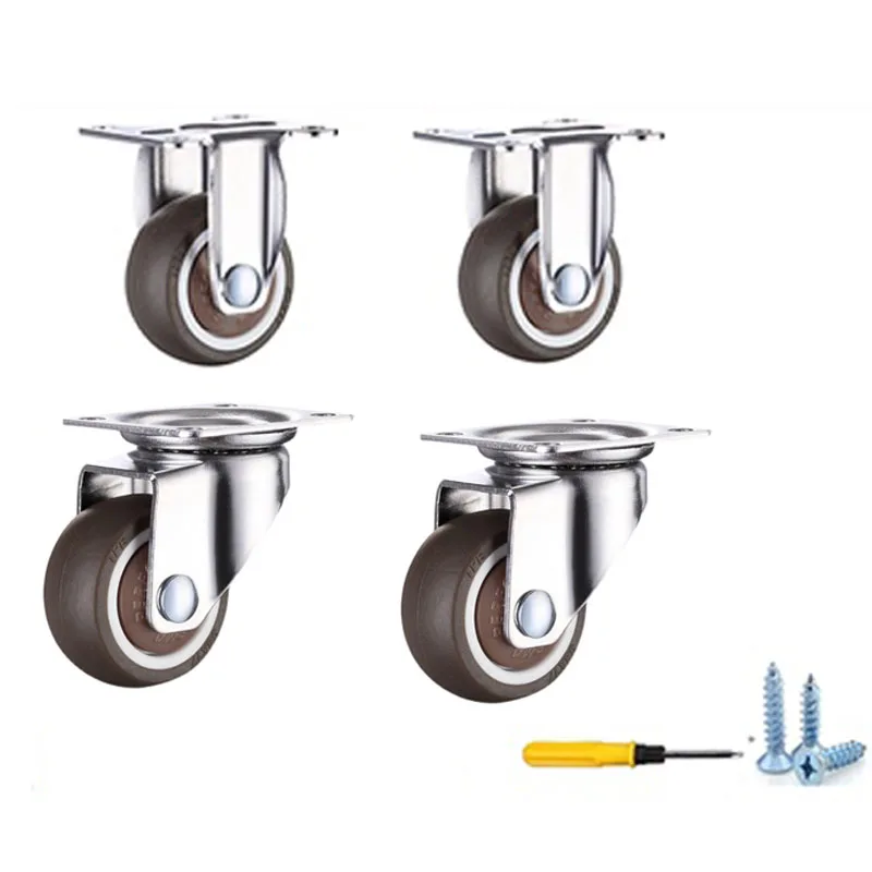 4pcs Wheels for Furniture Caster Rubber Swivel Casters Rotary Roulette Wheel for Stroller Chair Wheelbarrow Wheels
4pcs Wheels for Furniture Caster Rubber Swivel Casters Rotary Roulette Wheel for Stroller Chair Wheelbarrow Wheels