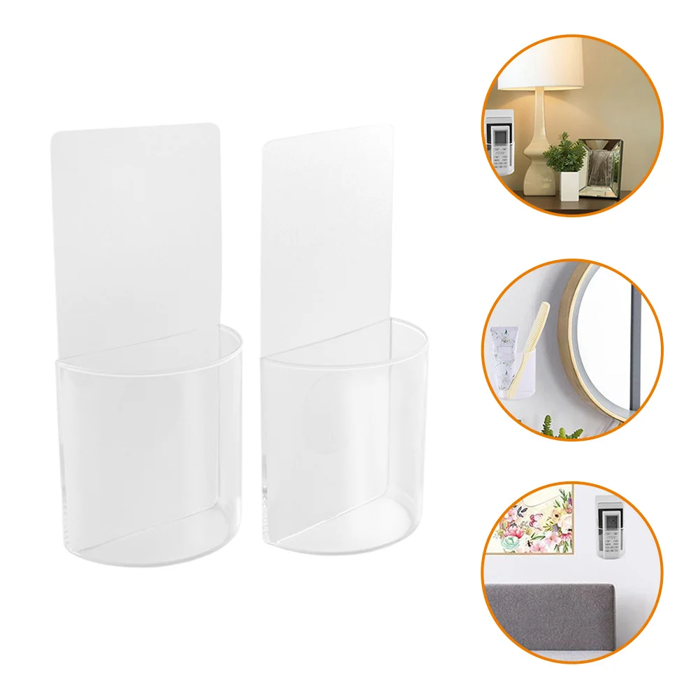 2 Pcs Remote Control Holder Rack Air Conditioner Self-adhesive Controller Plastic Wall-mounted 
2 Pcs Remote Control Holder Rack Air Conditioner Self-adhesive Controller Plastic Wall-mounted