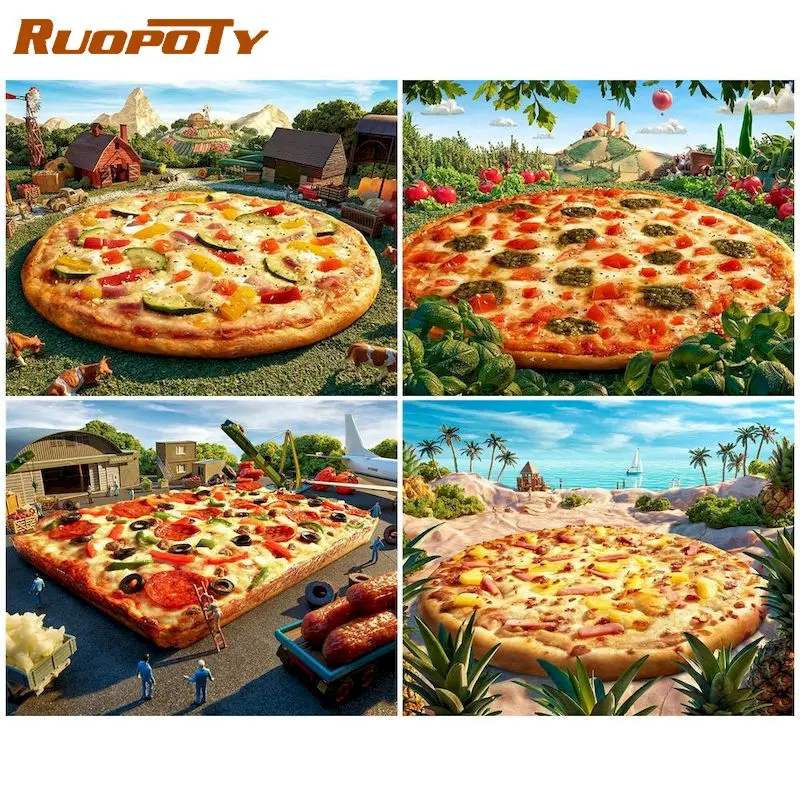RUOPOTY DIY Pictures By Number Kits Home Decor Painting By Numbers Kids pizza Drawing Pictures By Number Food Kits Home Decor
RUOPOTY DIY Pictures By Number Kits Home Decor Painting By Numbers Kids pizza Drawing Pictures By Number Food Kits Home Decor