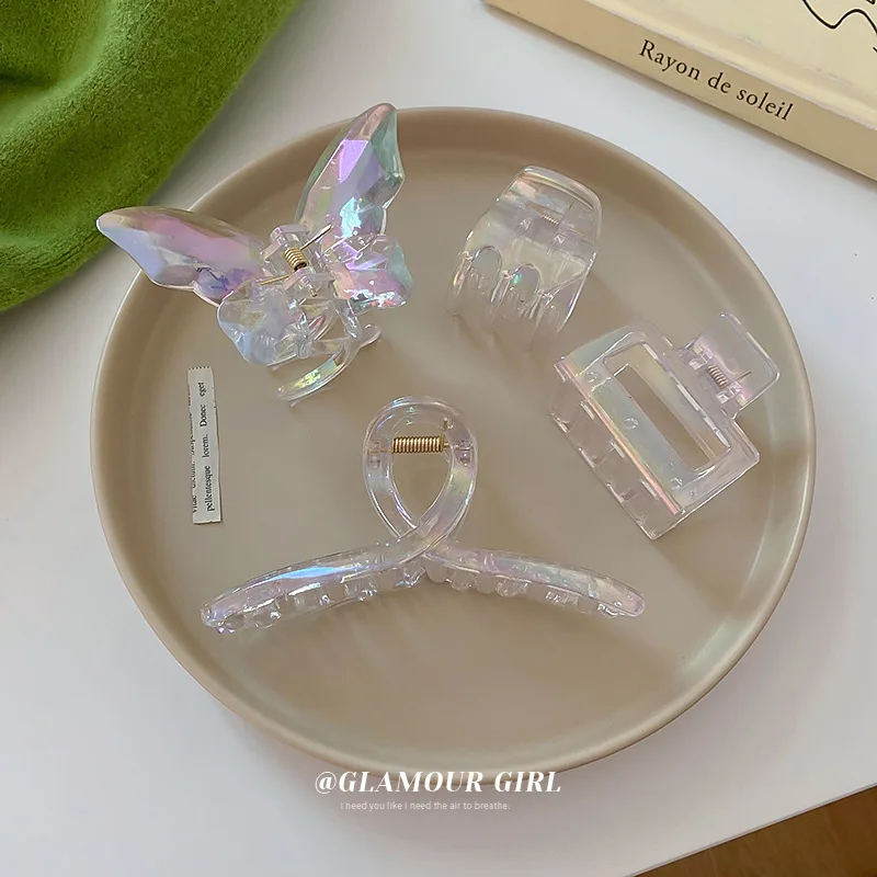 Korean Simple Color Light Transparent Resin Acrylic Hairpin Ins Trend Back Head Grab Clip Girl Hair Accessories Headdress
Korean Simple Color Light Transparent Resin Acrylic Hairpin Ins Trend Back Head Grab Clip Girl Hair Accessories Headdress
