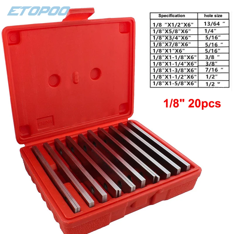 ETOPOO Прецизионные параллельные наборы 1/8 x 6 дюймов
ETOPOO Прецизионные параллельные наборы 1/8 x 6 дюймов
