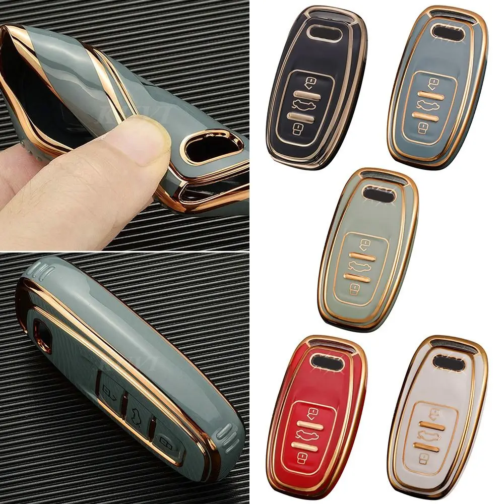 Чехол для автомобильного ключа из ТПУ с покрытием, чехол для Audi A1 A3 8V A4 B8 B9 A5 A6 C7 A7 A8 Q3 Q5 Q7 S4 S6 S7 S8 R8 TT, аксессуары для держателя 
Чехол для автомобильного ключа из ТПУ с покрытием, чехол для Audi A1 A3 8V A4 B8 B9 A5 A6 C7 A7 A8 Q3 Q5 Q7 S4 S6 S7 S8 R8 TT, аксессуары для держателя