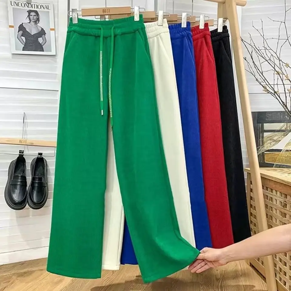 Women 2022 Spring Summer New Sweatpants Female Baggy Sports Pants Joggers Ladies Wide Leg Streetwear High Waisted Trousers U34
Women 2022 Spring Summer New Sweatpants Female Baggy Sports Pants Joggers Ladies Wide Leg Streetwear High Waisted Trousers U34