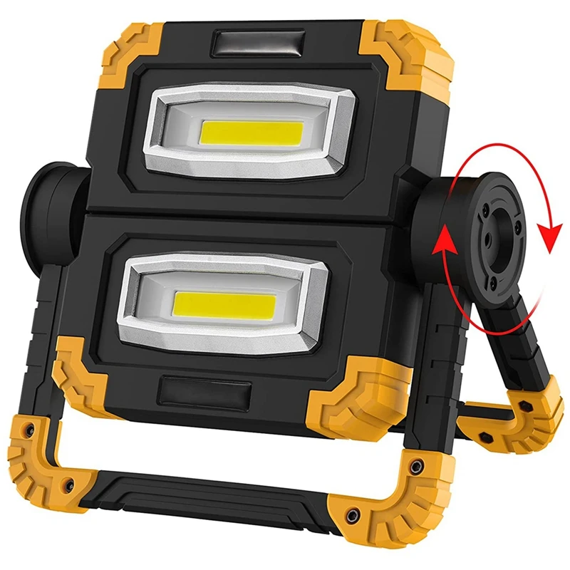 LED Work Light Rechargeable Portable - Folding Hyper Tough Working Lamp With Flood Light Stand For Outdoor Camping
LED Work Light Rechargeable Portable - Folding Hyper Tough Working Lamp With Flood Light Stand For Outdoor Camping