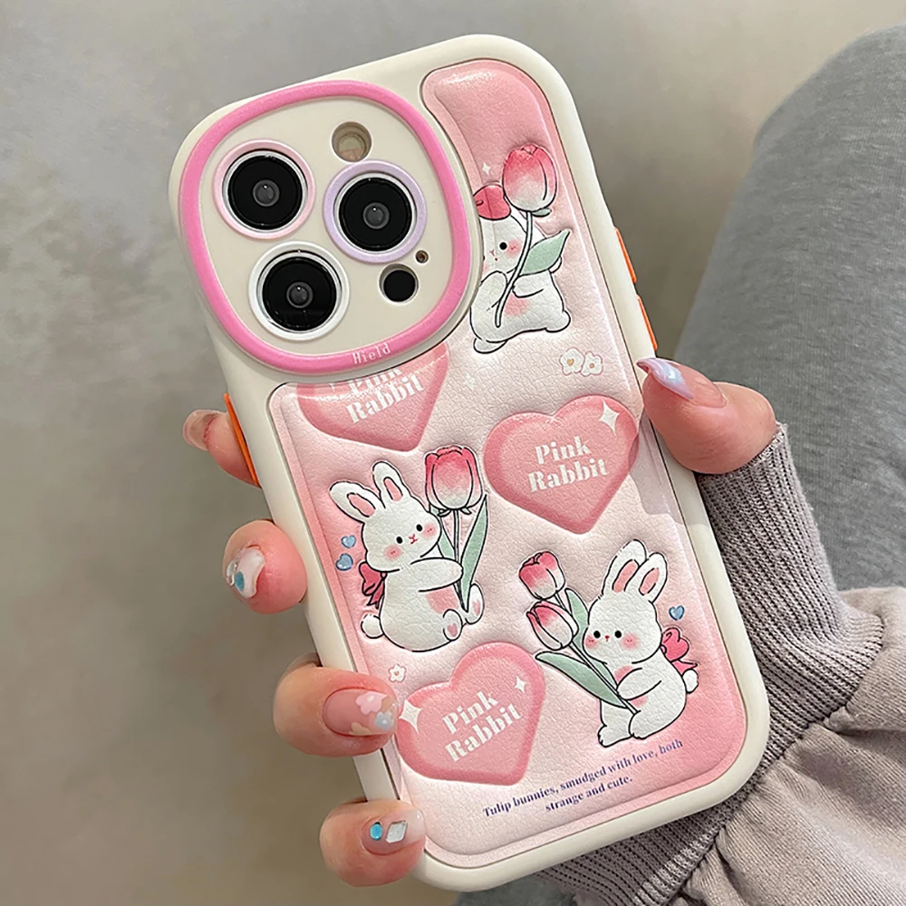 Cute Rabbit Lovely Bunny Shockproof Bumper Phone Case For iPhone 14 Pro Max 11 12 13 Pro Max Cartoon Flower Soft Back Cover Case
Cute Rabbit Lovely Bunny Shockproof Bumper Phone Case For iPhone 14 Pro Max 11 12 13 Pro Max Cartoon Flower Soft Back Cover Case