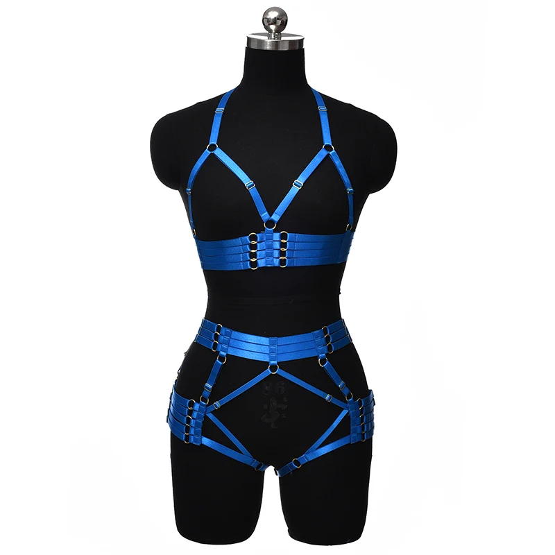 Women Sexy Harness Bodysuit Bondage Lingerie Hollow Body Cage Goth Wedding Garter Belt Body Harness Bra Fetish Briefs G-string 
Women Sexy Harness Bodysuit Bondage Lingerie Hollow Body Cage Goth Wedding Garter Belt Body Harness Bra Fetish Briefs G-string