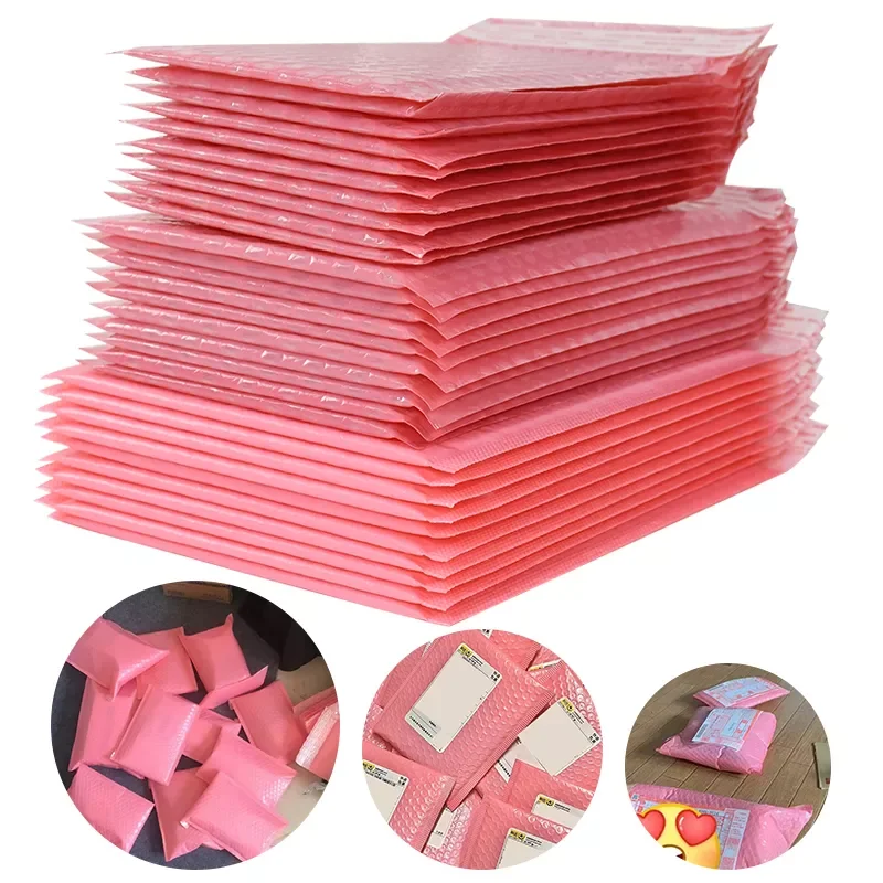 Pink Bubble Packaging Bags for Business 10 Packs Goods/Gifts/Envelopes/jewelry Package Bag Anti-extrusion Waterproof
Pink Bubble Packaging Bags for Business 10 Packs Goods/Gifts/Envelopes/jewelry Package Bag Anti-extrusion Waterproof