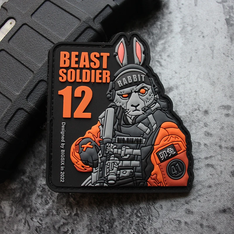 Beast Soldier 12 Zodiac Rabbit Cattle 3D PVC Patches Signs Rubber Military Weapons Tactical Badges For Clothing Backpack Decor
Beast Soldier 12 Zodiac Rabbit Cattle 3D PVC Patches Signs Rubber Military Weapons Tactical Badges For Clothing Backpack Decor