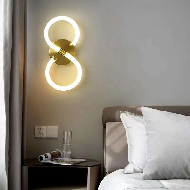 Modern Led Wall Lamps Home Decor Living Room Bedroom Bedside Sconce Gold AC110V 220V Aisle Light Decor
Modern Led Wall Lamps Home Decor Living Room Bedroom Bedside Sconce Gold AC110V 220V Aisle Light Decor