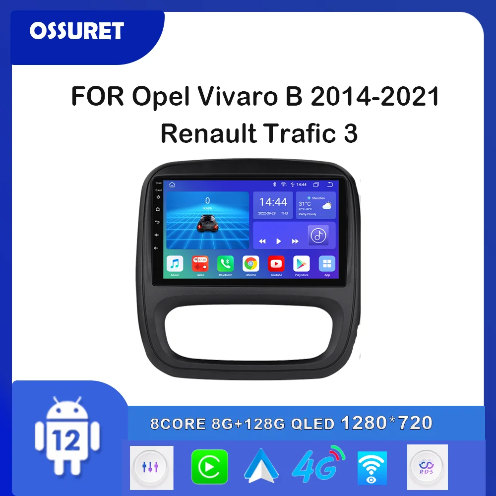Автомобильная магнитола 9 "4G Android 12 для Opel Vivaro B 2014-2021 Renault Trafic 3 2din мультимедийный плеер Navi GPS стерео Carplay 7862 аудио
Автомобильная магнитола 9 "4G Android 12 для Opel Vivaro B 2014-2021 Renault Trafic 3 2din мультимедийный плеер Navi GPS стерео Carplay 7862 аудио