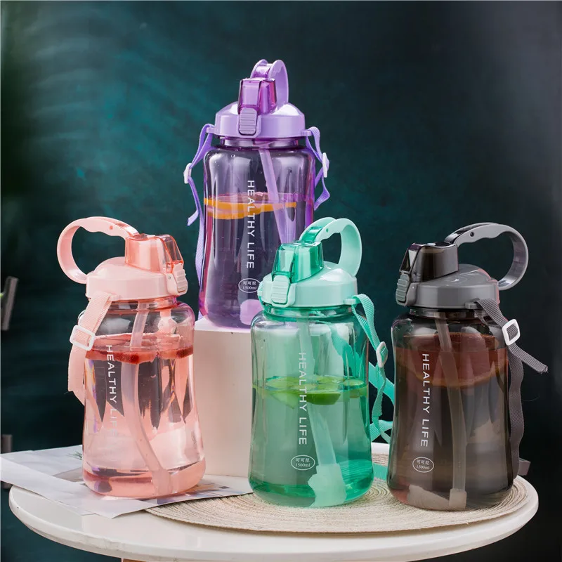 Big Capacity Transparent 1.5L 1500ml Fashion Portable Space Herbalife Nutrition Custom Shaker straps straw water Bottle
Big Capacity Transparent 1.5L 1500ml Fashion Portable Space Herbalife Nutrition Custom Shaker straps straw water Bottle