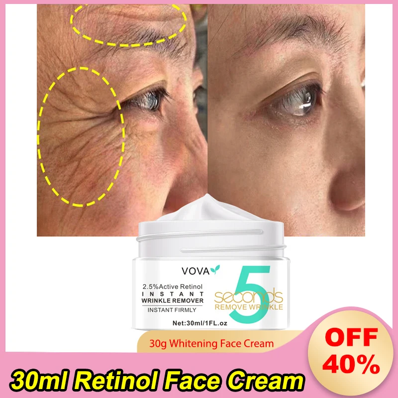 Retinol Face Cream Firming Lifting Anti-Aging Remove Wrinkles Fine Lines Whitening Brightening Moisturizing Night Day Skin Care
Retinol Face Cream Firming Lifting Anti-Aging Remove Wrinkles Fine Lines Whitening Brightening Moisturizing Night Day Skin Care