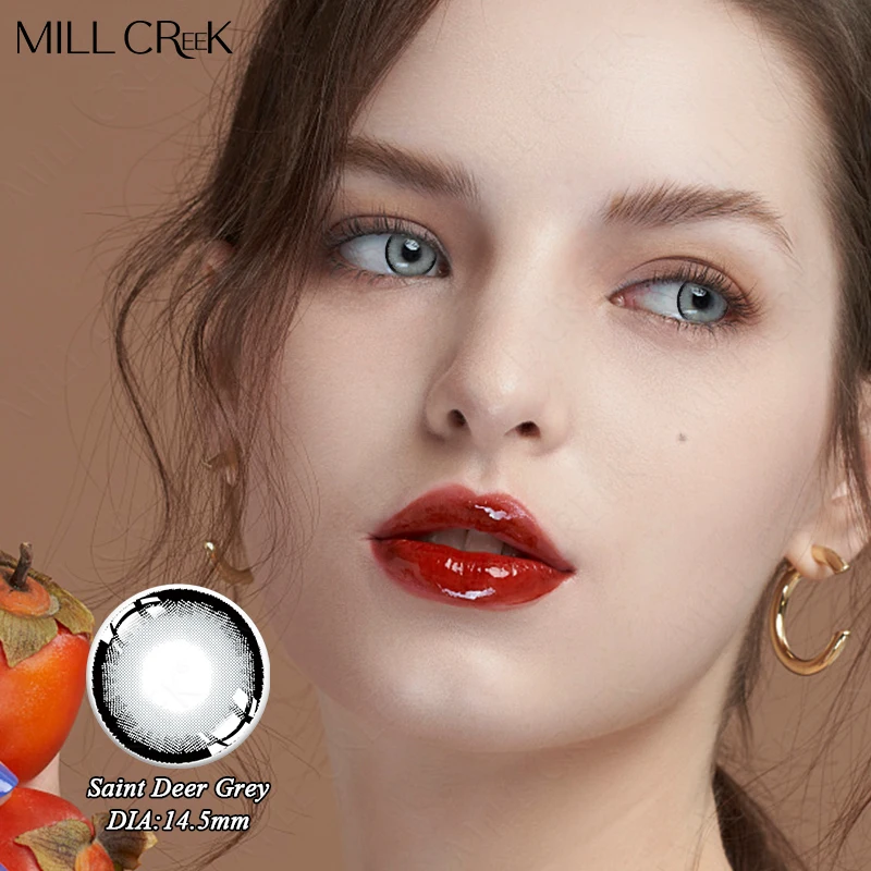 

MILL CREEK 2 шт. новые контактные линзы для макияжа глаз с чехлом для хранения линз высокое качество цветные линзы один год использования Быстрая...