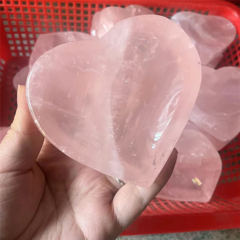 wholesale natural crystals carved pink rose quartz heart shaped bowls precious stones for christmas decoration
wholesale natural crystals carved pink rose quartz heart shaped bowls precious stones for christmas decoration
