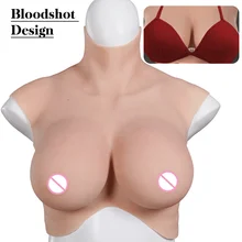 Dokier Crossdressing Realistic Bloodshot Silicone Breast Forms Fake Boobs Tits Shemale Transgender Sissy Drag Queen Cosplay