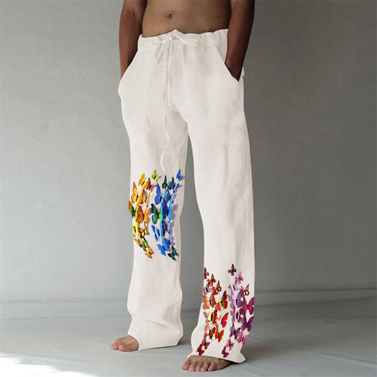 Men Men's Open Leg Pant with Pockets Mens Fashion Casual Printed Linen Pocket Lace Up Pants Large Size Pants
Men Men's Open Leg Pant with Pockets Mens Fashion Casual Printed Linen Pocket Lace Up Pants Large Size Pants