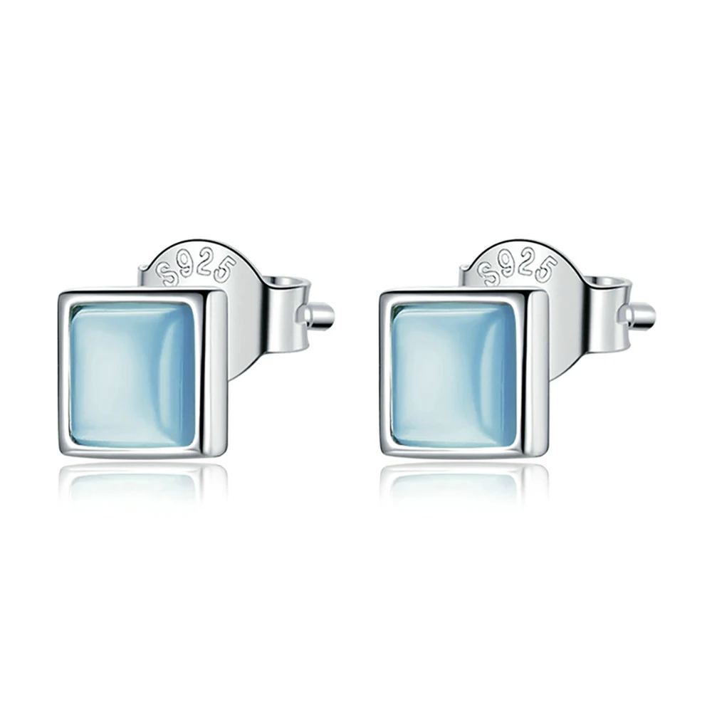 100% Sterling Silver Simple Geometric Earrings s925 Silver Cat's Eye Zircon Ladies Earrings Popular Fashion Square Earrings
100% Sterling Silver Simple Geometric Earrings s925 Silver Cat's Eye Zircon Ladies Earrings Popular Fashion Square Earrings