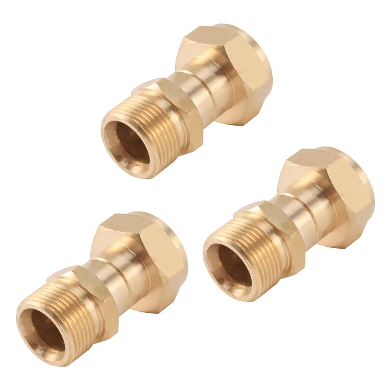 3X Pressure Washer Swivel Joint, Kink Free Gun To Hose Fitting, Anti Twist Metric M22 14Mm Connection, 3000 Psi
3X Pressure Washer Swivel Joint, Kink Free Gun To Hose Fitting, Anti Twist Metric M22 14Mm Connection, 3000 Psi