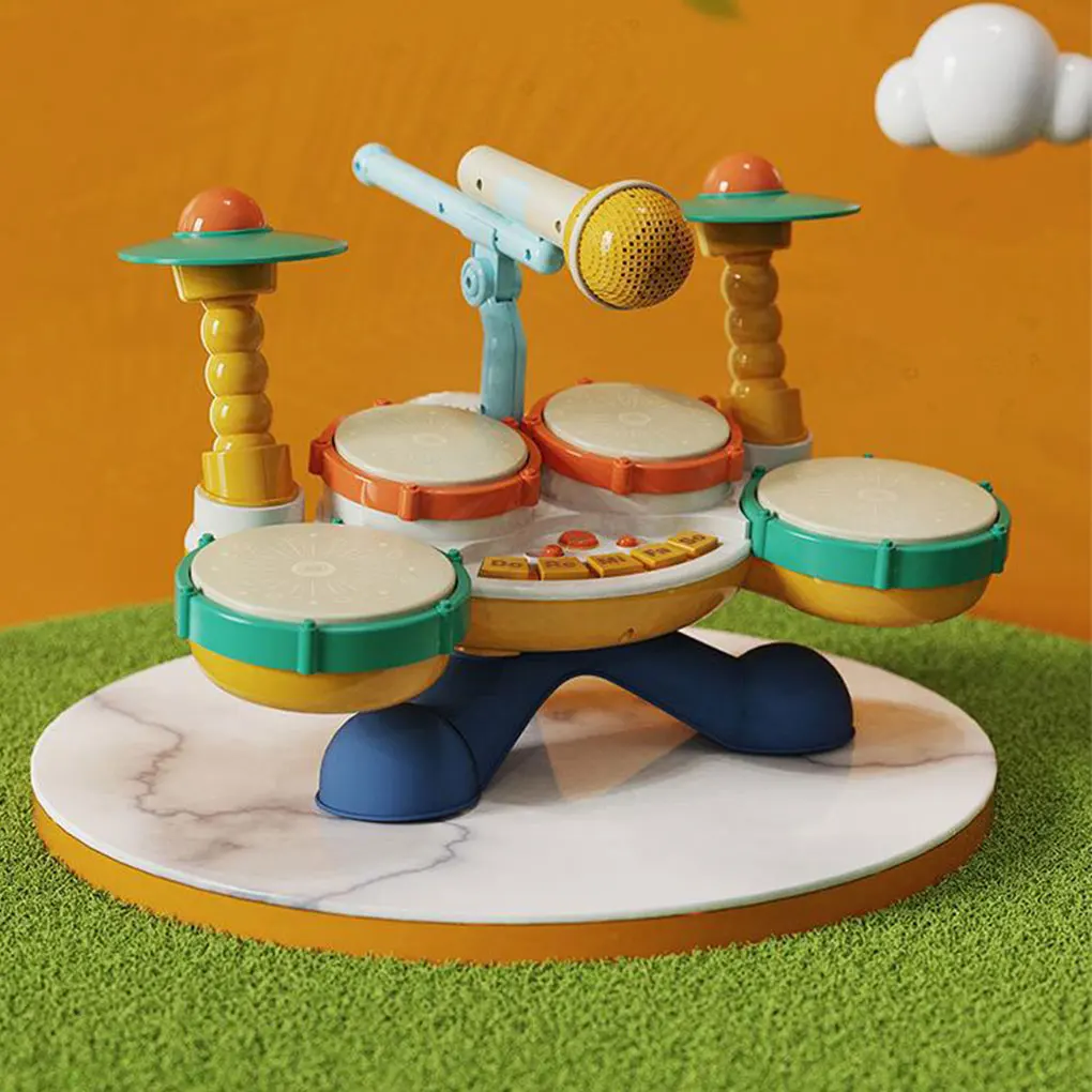 ABS Easy-to-play Toddler Drum Set Kids Ability Training Easy To Play Drumming Musical Instrument
ABS Easy-to-play Toddler Drum Set Kids Ability Training Easy To Play Drumming Musical Instrument