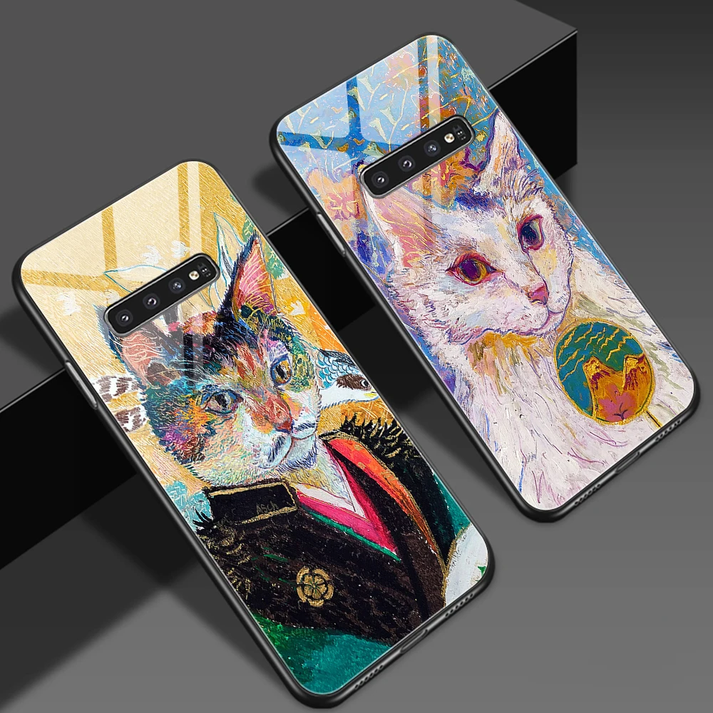 Art Hand Painted Cat Phone Case for Samsung Galaxy Note 20 10 Lite S20 FE S21 S10 S9 Ultra Plus S10e Tempered Glass Back Cover
Art Hand Painted Cat Phone Case for Samsung Galaxy Note 20 10 Lite S20 FE S21 S10 S9 Ultra Plus S10e Tempered Glass Back Cover