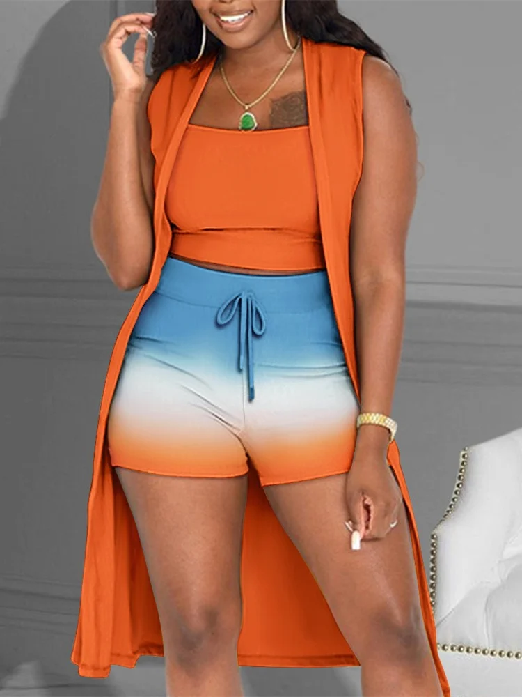 Mandylandy Women Elegant Summer Outfits 3 Piece Set Fashion Female Y2K Cardigan + Crop Top + Drawstring Waist Shorts Suit Set
Mandylandy Women Elegant Summer Outfits 3 Piece Set Fashion Female Y2K Cardigan + Crop Top + Drawstring Waist Shorts Suit Set