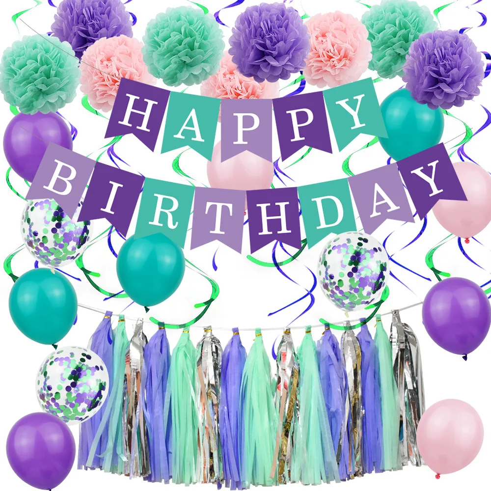 JOLLYBOOM Birthday Party Green Purple Balloon Set Paper Pom Poms Hanging Spiral Tassel for Baby Shower Kids Birthday Decoration
JOLLYBOOM Birthday Party Green Purple Balloon Set Paper Pom Poms Hanging Spiral Tassel for Baby Shower Kids Birthday Decoration